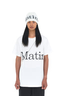 LOGO JACQUARD SHORT BEANIE IN WHITE image 4