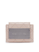 QUILTING ACCORDION WALLET IN BEIGE image 1