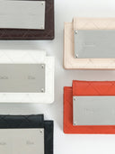 QUILTING ACCORDION WALLET IN BEIGE image 6