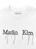 LOGO THREAD POINT CROP TOP IN WHITE