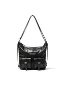 TWIN POCKET TWO WAY BAG IN BLACK